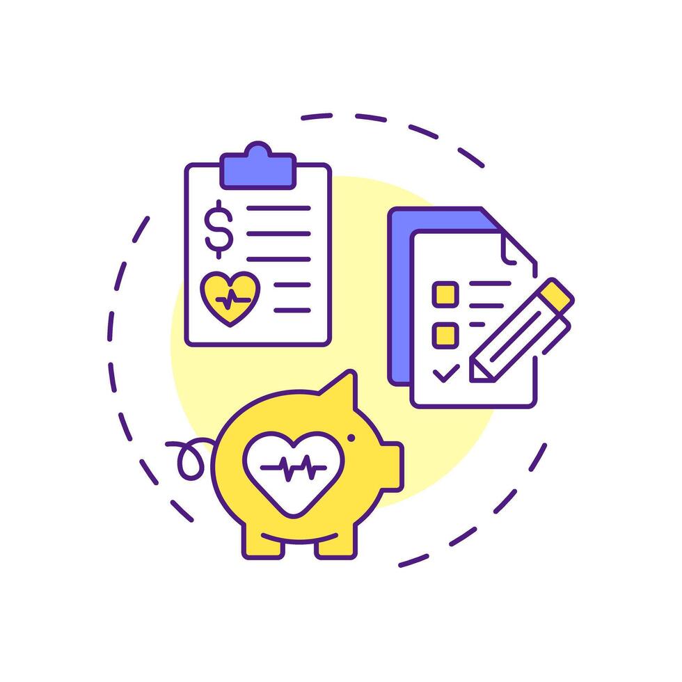 Recruiting multi color concept icon. Selecting suitable candidates for employment. Corporate HR process. Round shape line illustration. Abstract idea. Graphic design. Easy to use in presentation vector