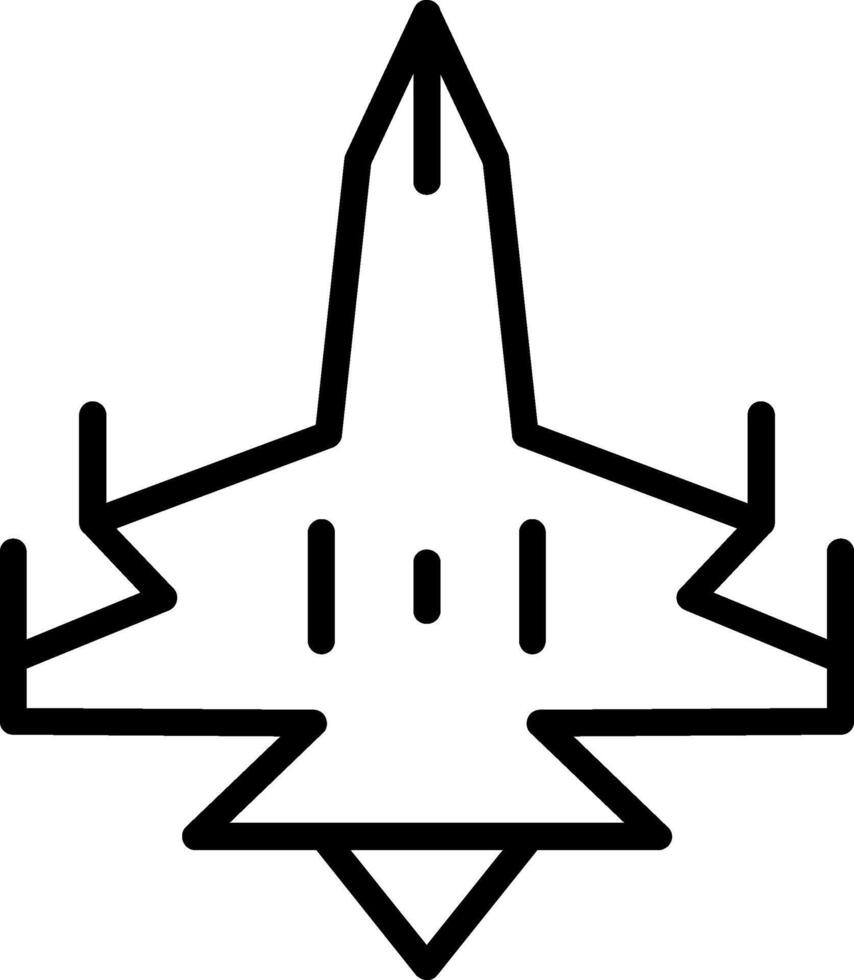 Jet Line Icon vector