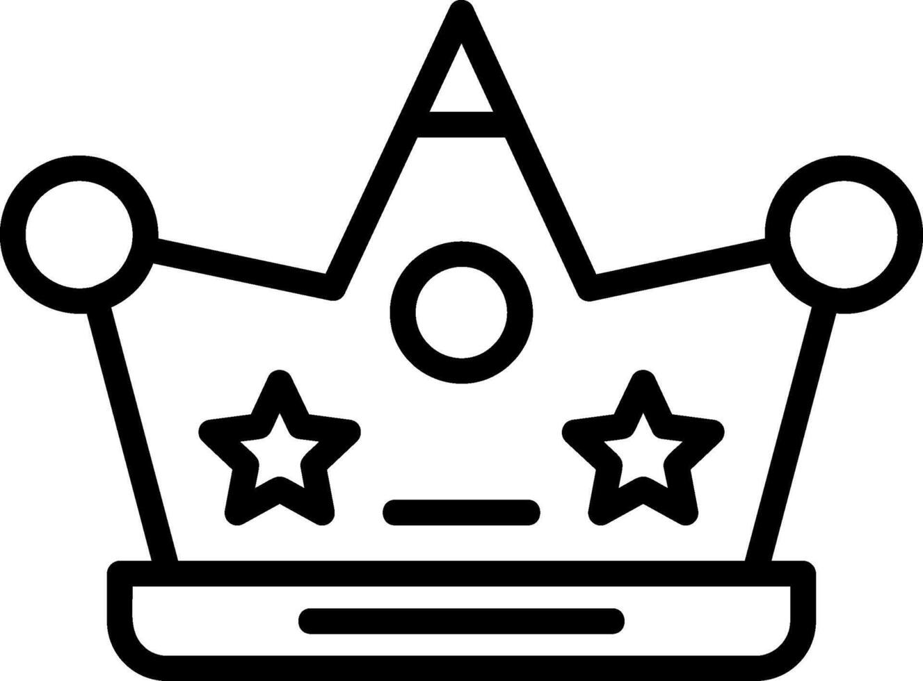 King Crown Line Icon vector