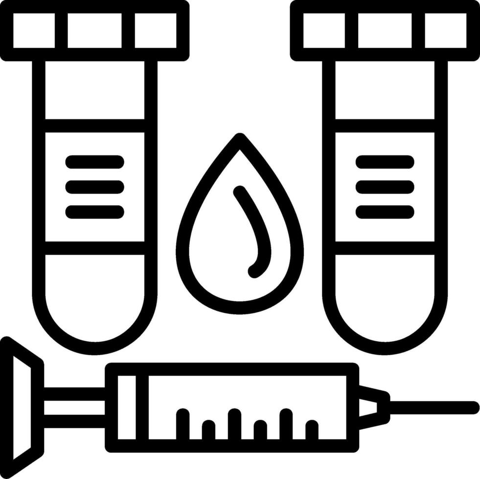Vaccination Line Icon vector