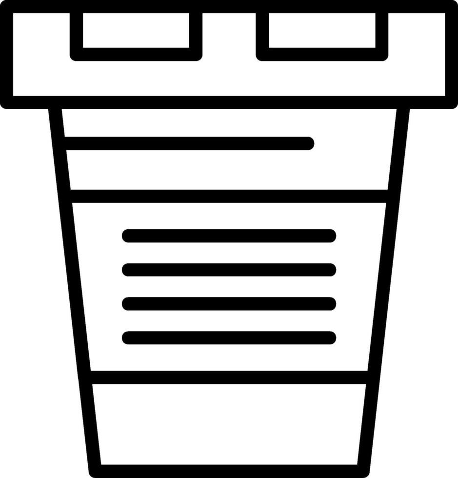 Urine Test Line Icon vector