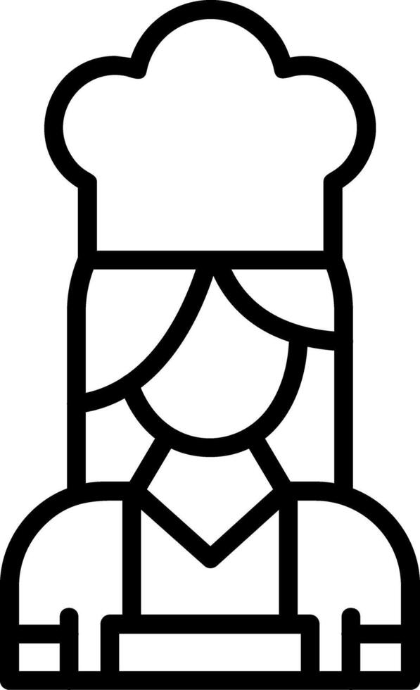 Chef Line Icon vector