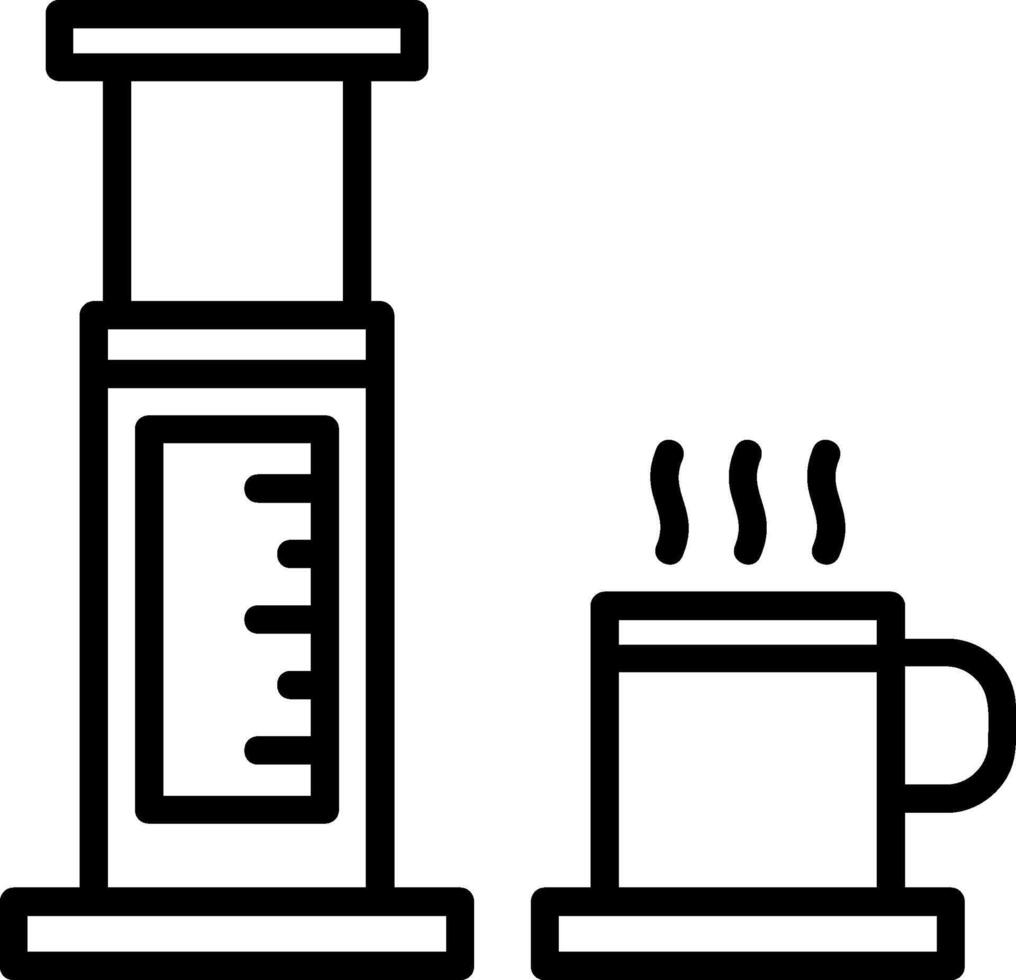 Aeropress Line Icon vector