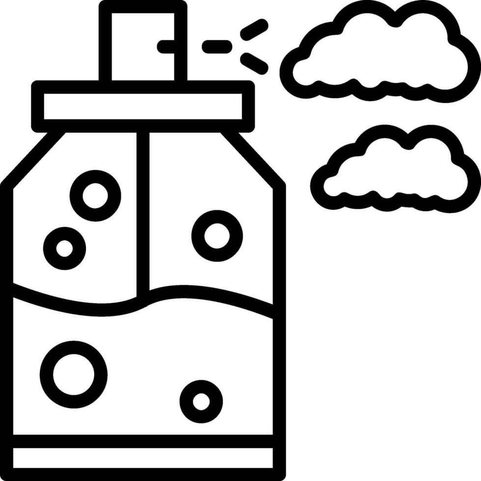 Aerosol Line Icon vector