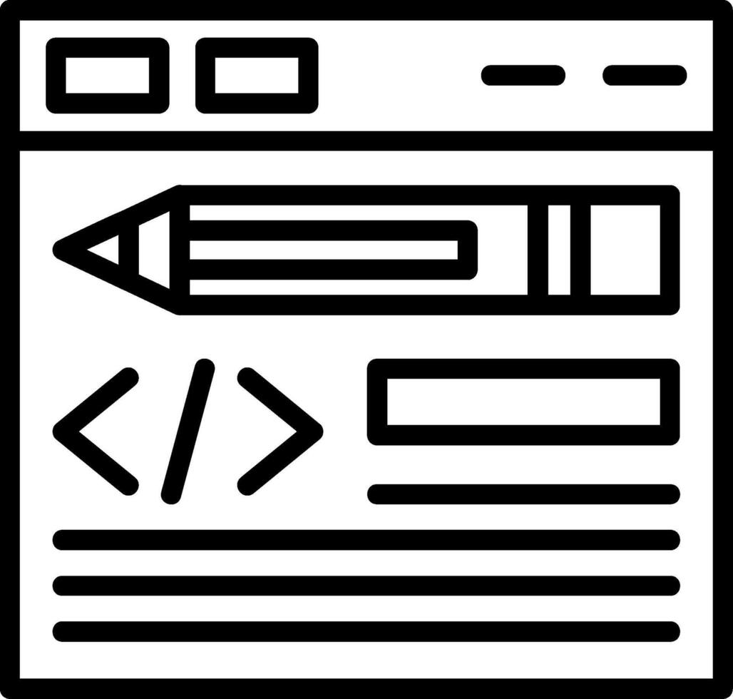 Edit Code Line Icon 54697089 Vector Art at Vecteezy