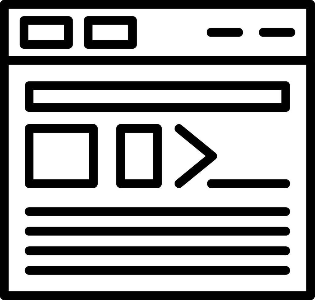 Command Line Line Icon vector