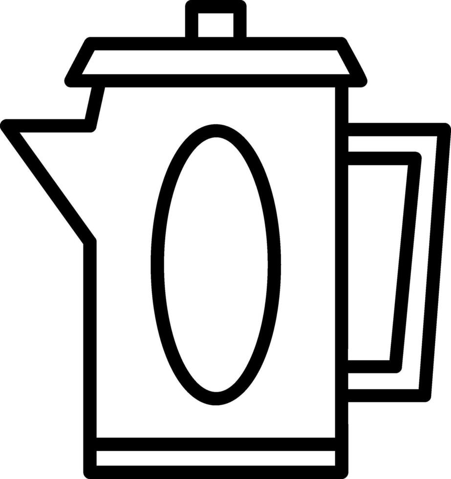 Coffee Pot Line Icon vector
