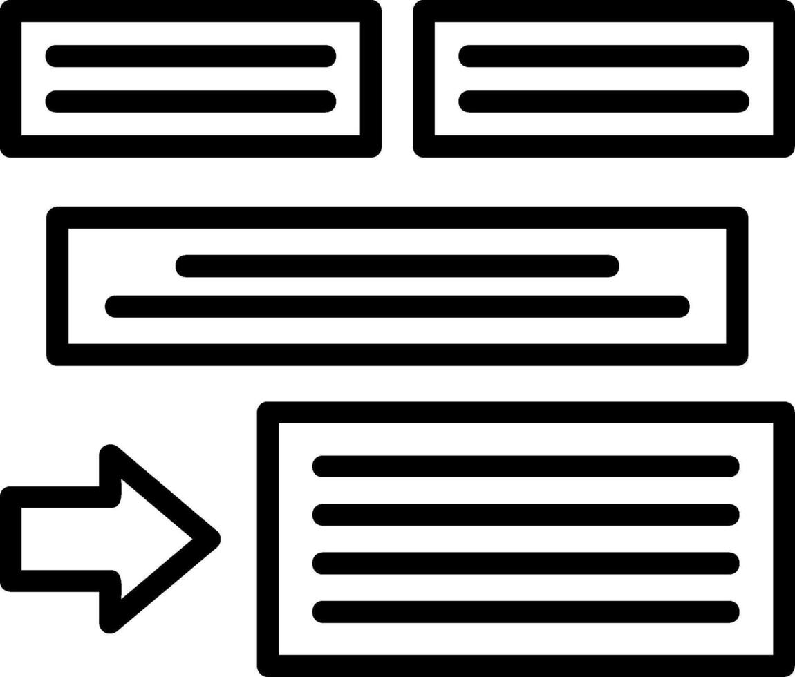 Dependencies Line Icon vector