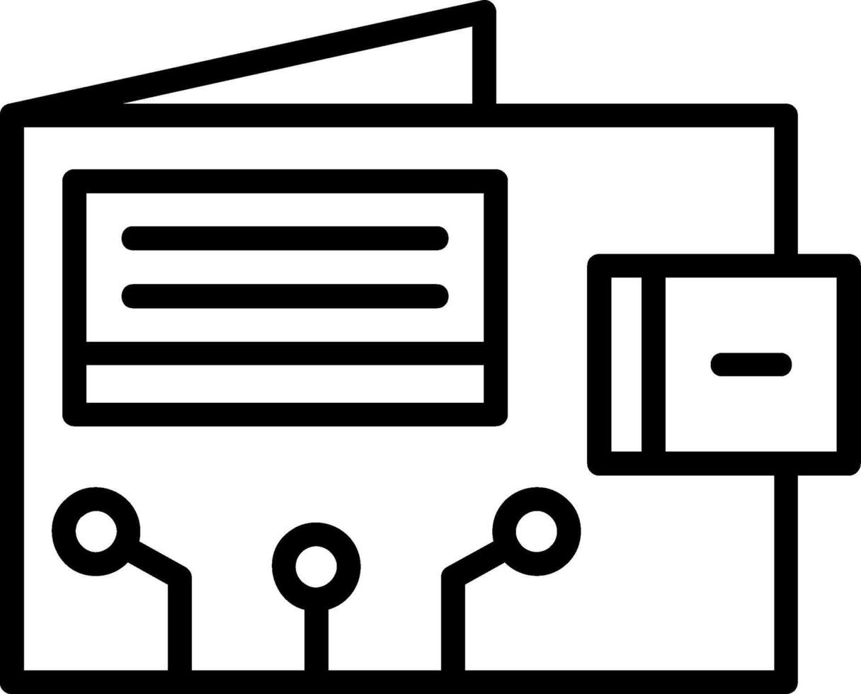 Ewallet Line Icon vector