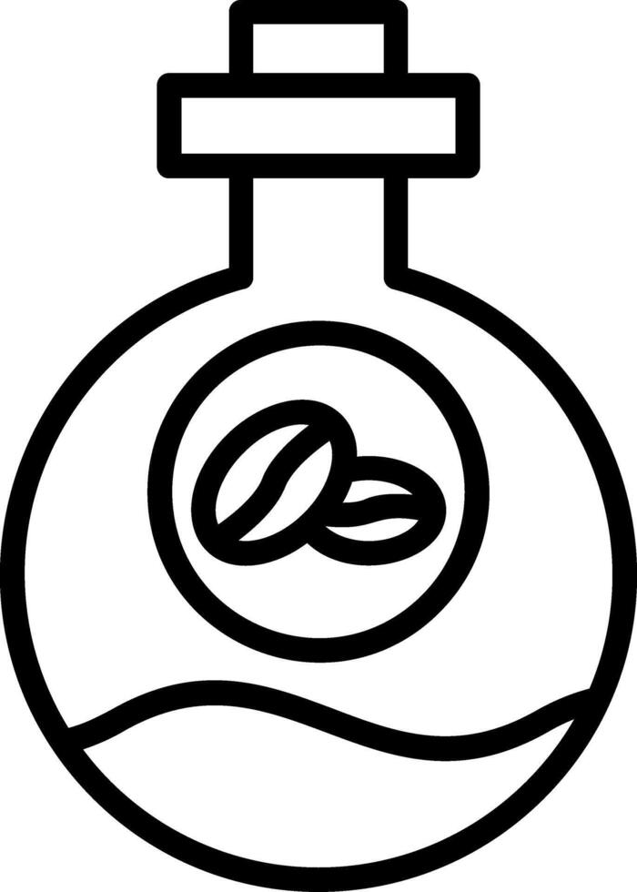 Coffee Science Line Icon vector