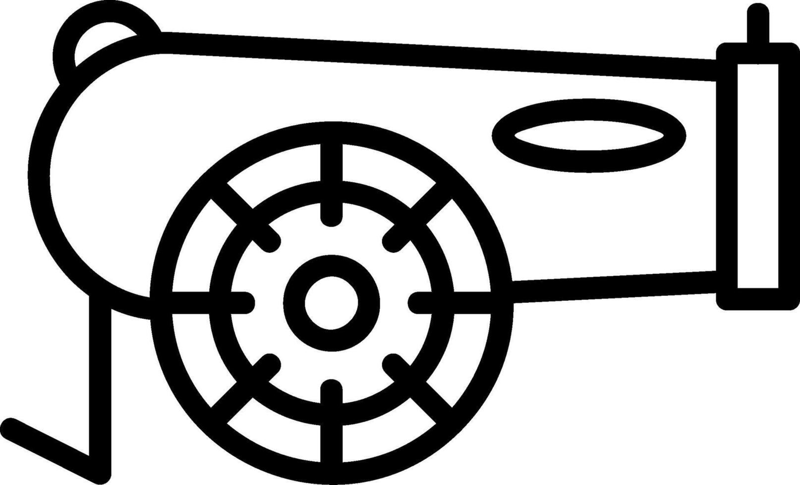 Cannon Line Icon vector