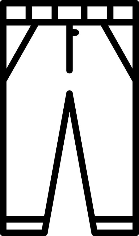 Business Trousers Line Icon vector