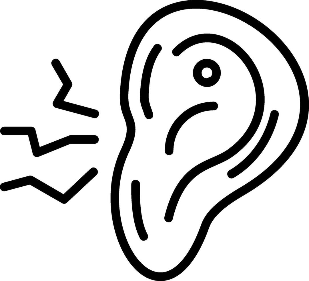 Noise Pollution Line Icon vector