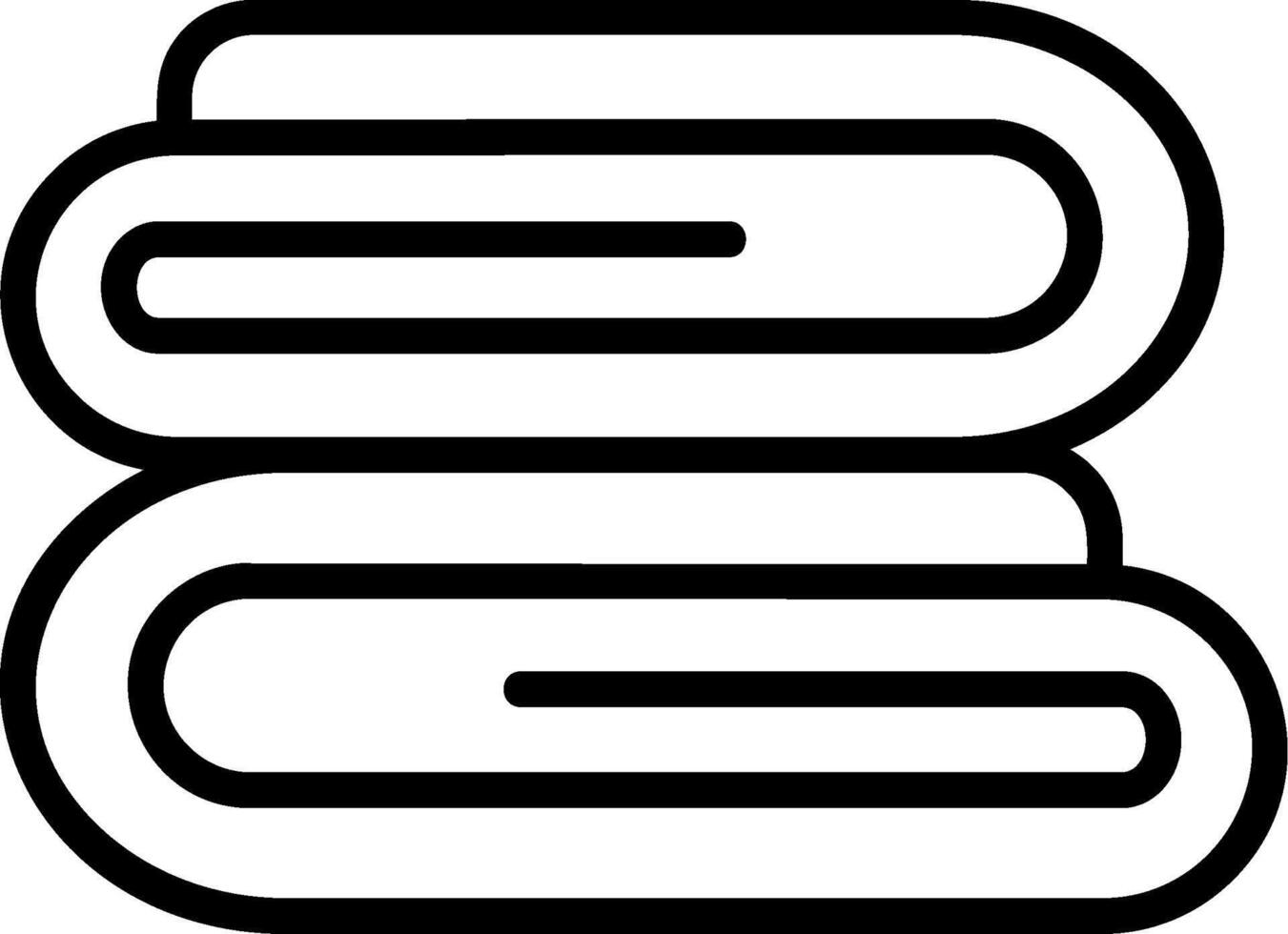 Towel Line Icon vector