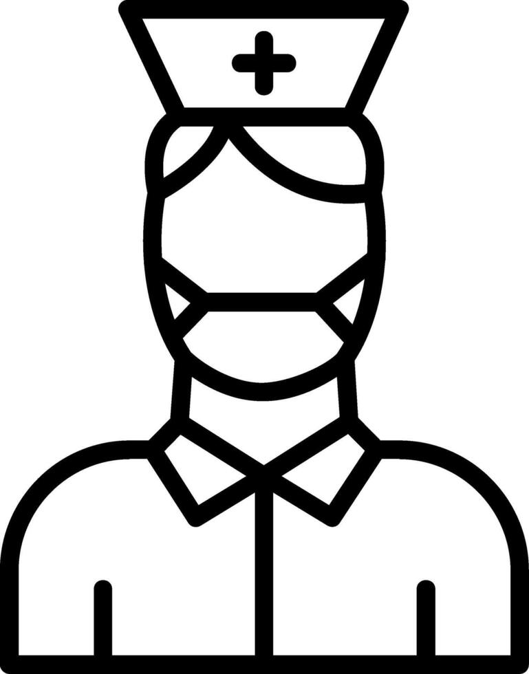 Nurse Line Icon vector