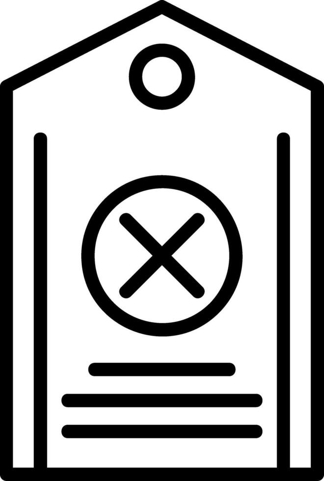 Do Not Disturb Line Icon vector