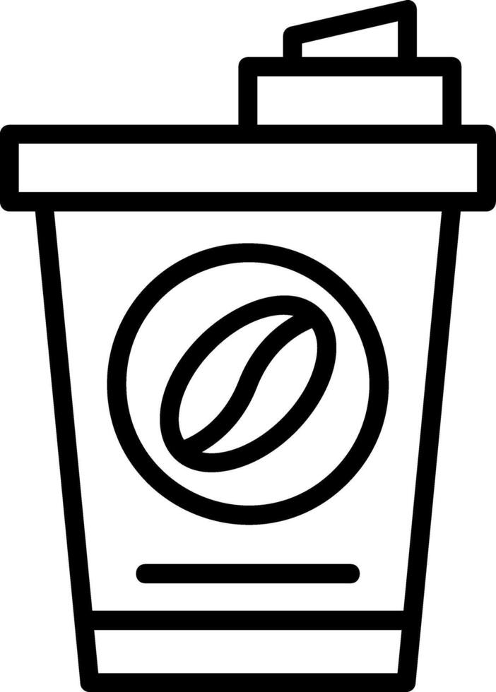 Coffee Takeaway Line Icon vector