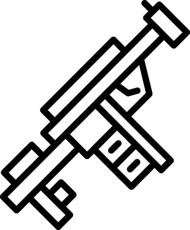 Grenade Launcher Line Icon vector