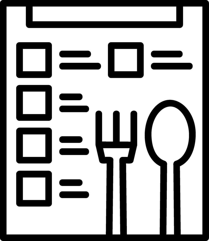 Menu Line Icon vector