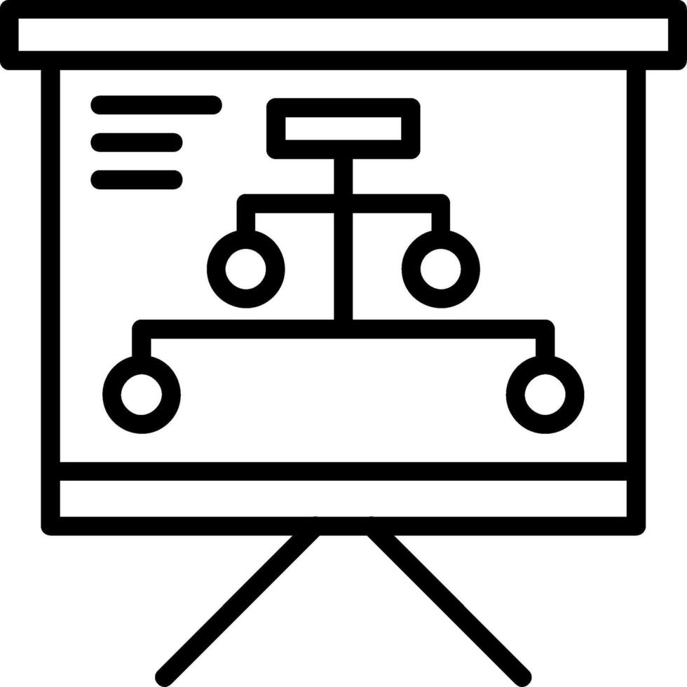 Hierarchy Line Icon vector