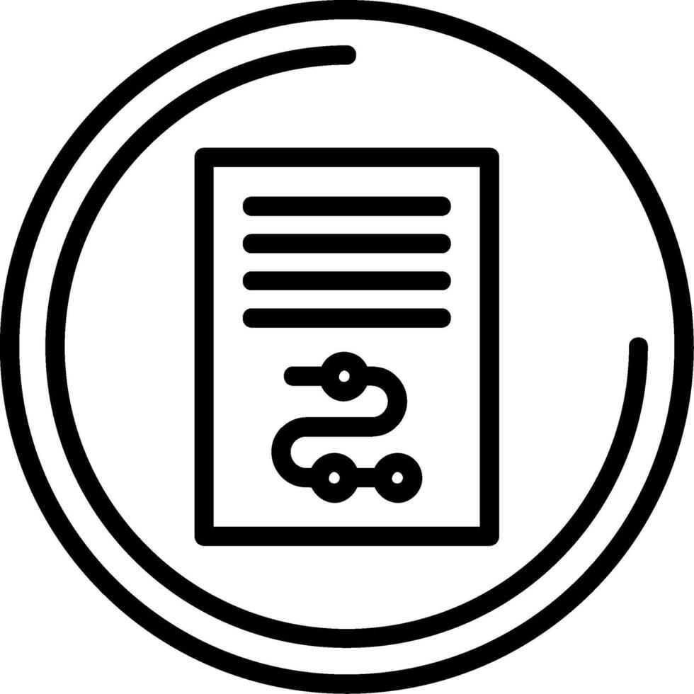 Planning Line Icon vector