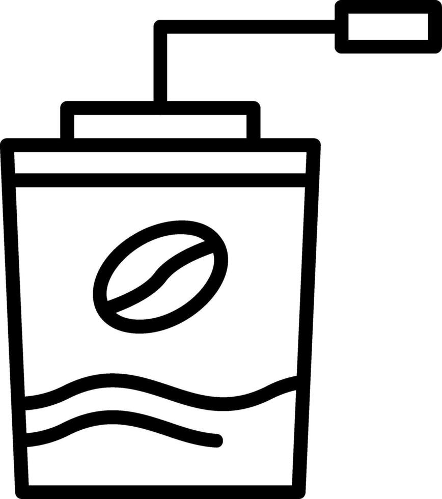 Coffee Grinder Line Icon vector