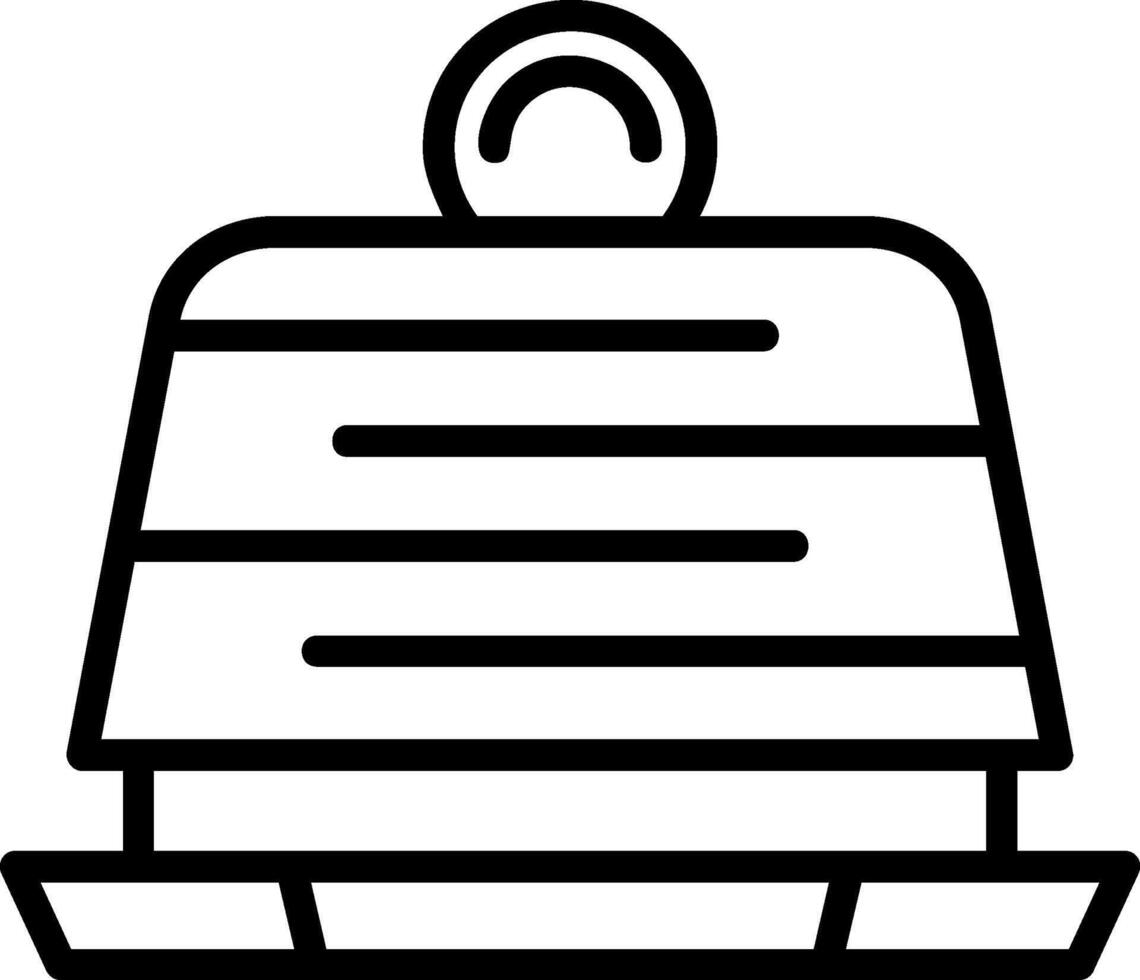 Cake Line Icon vector