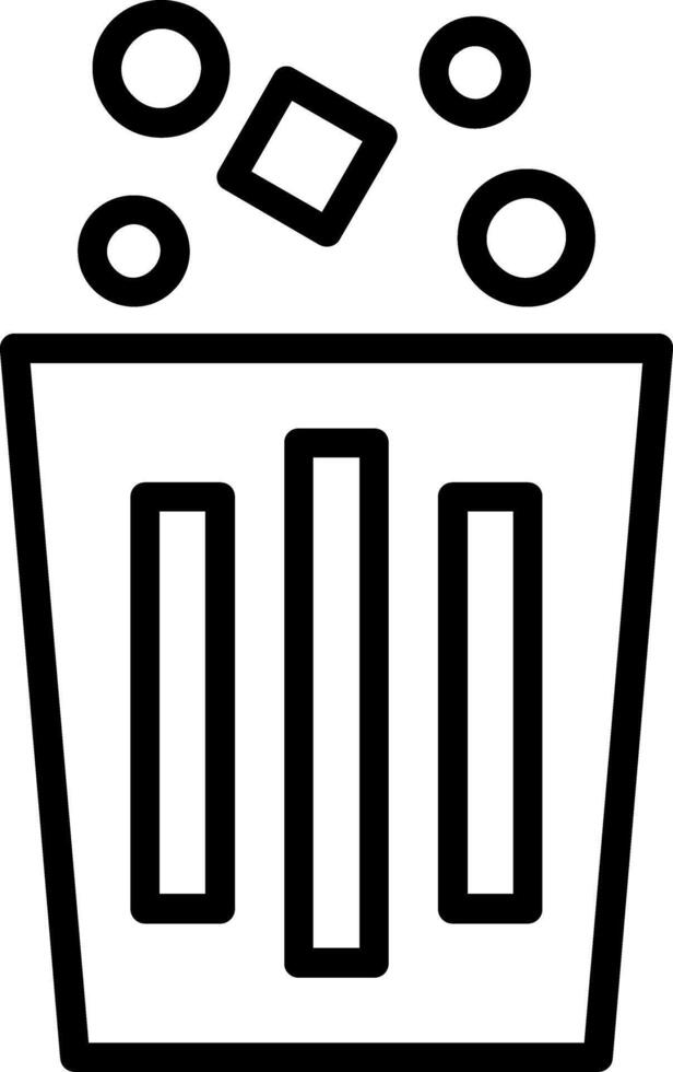 Trash Line Icon vector