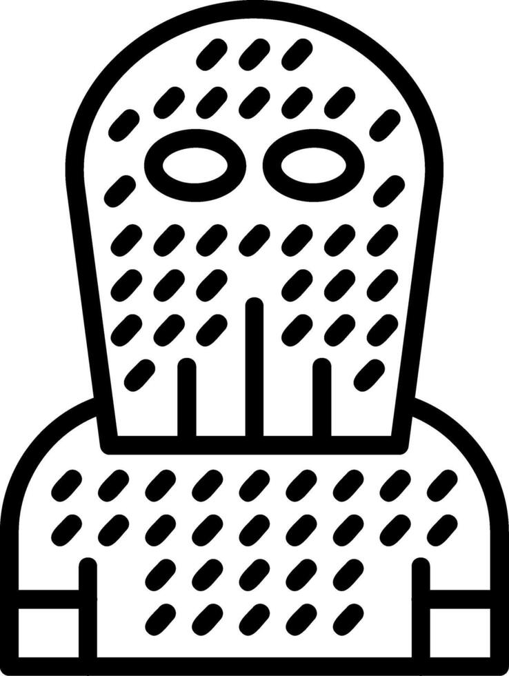 Chainmail Line Icon vector