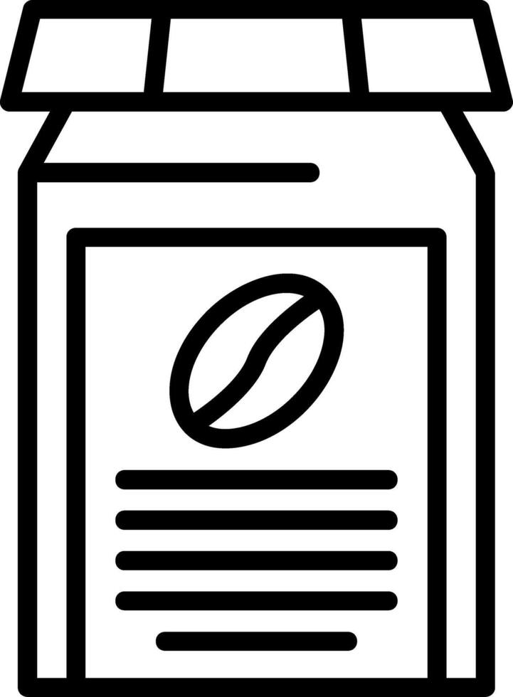 Coffee Jar Line Icon vector