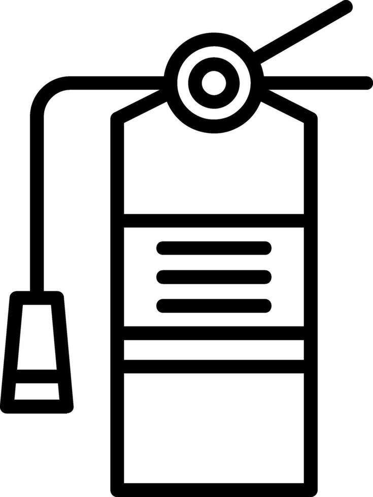 Fire Extinguisher Line Icon vector