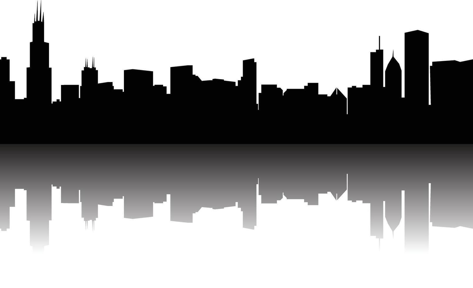 city skyline, city background, named and arranged layers, travel, architecture, simple skyline vector