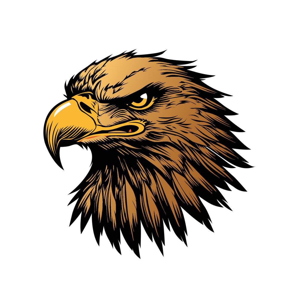 eagle head illustration vector