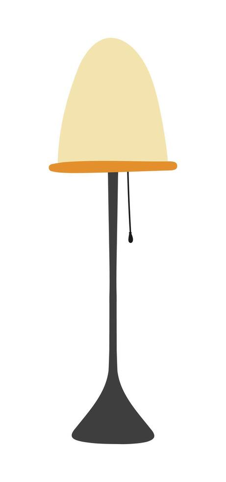 Floor lamp. illustration in flat style. vector