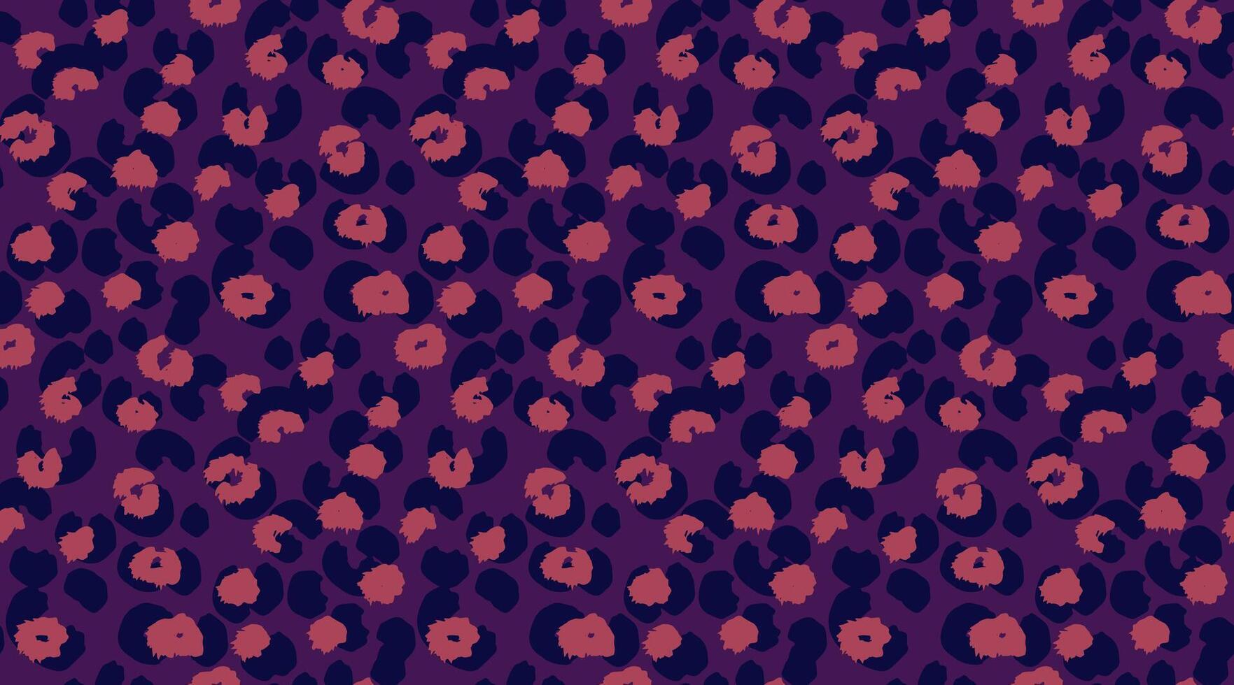 Burgundy seamless leopard pattern with abstract spots on a violet background. bold and modern design animal print perfect for textiles, fashion, digital art, and trendy decor projects vector