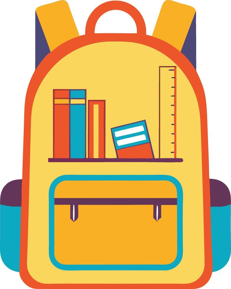 Backpack School Bag vector