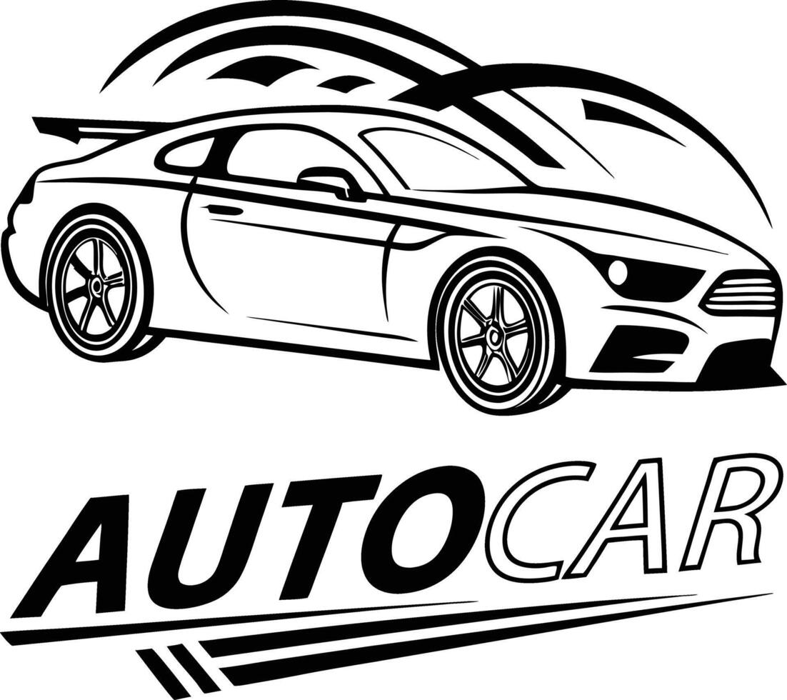 Race car symbol logo template vector