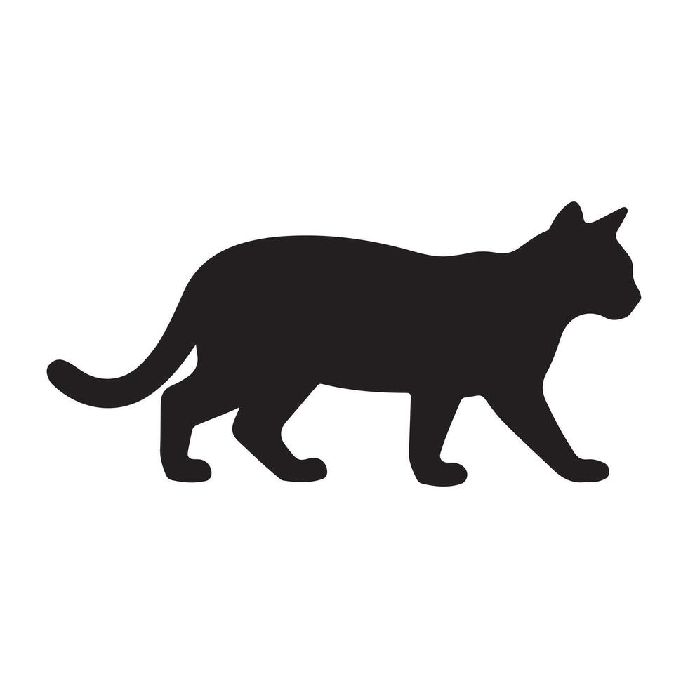 Cat Silhouettes in Crafts and Projects vector