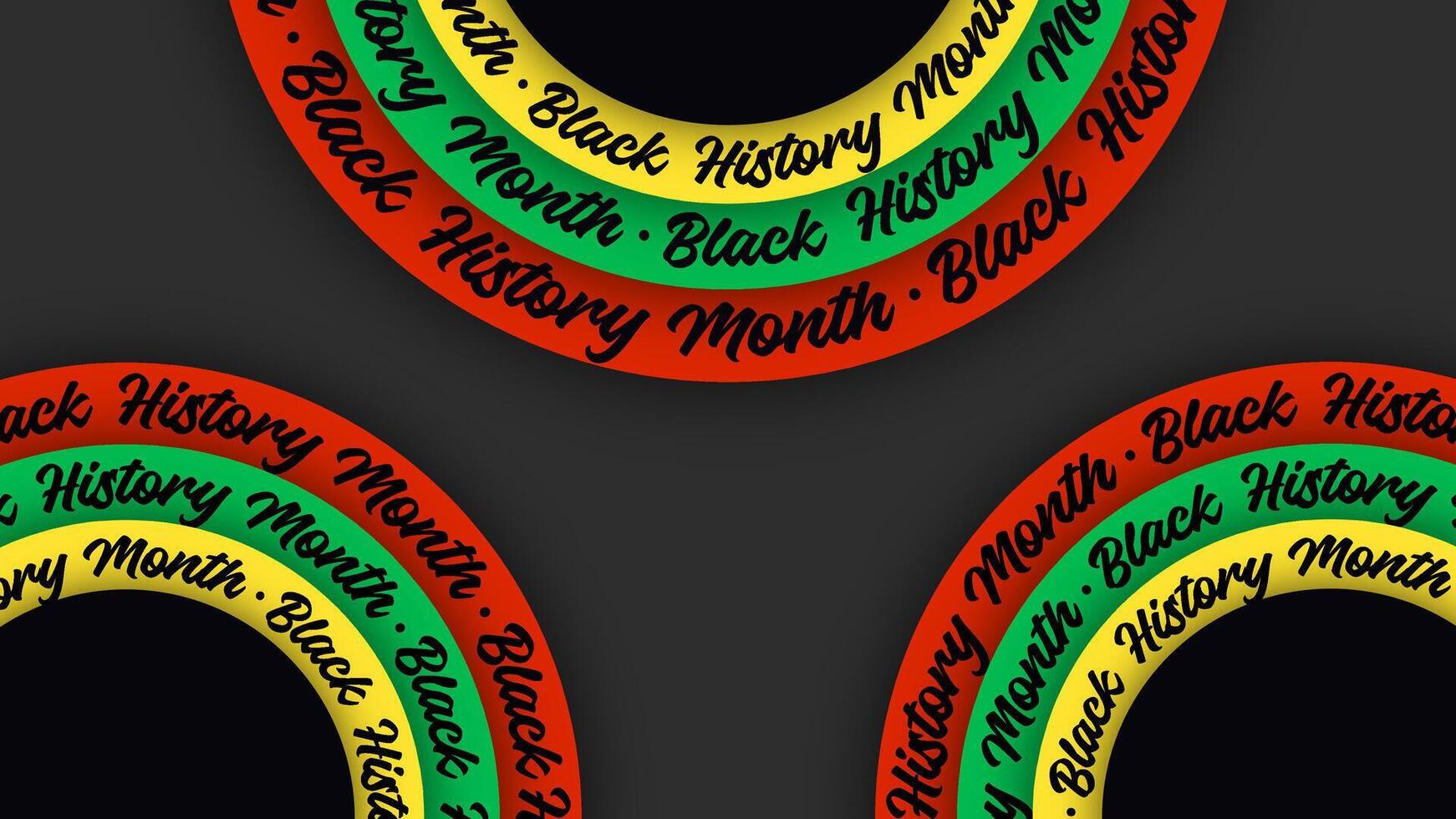 Vibrant circular designs for Black History Month. A tribute to African traditions and cultural legacy. Great for educational materials, awareness campaigns, and artistic creations vector
