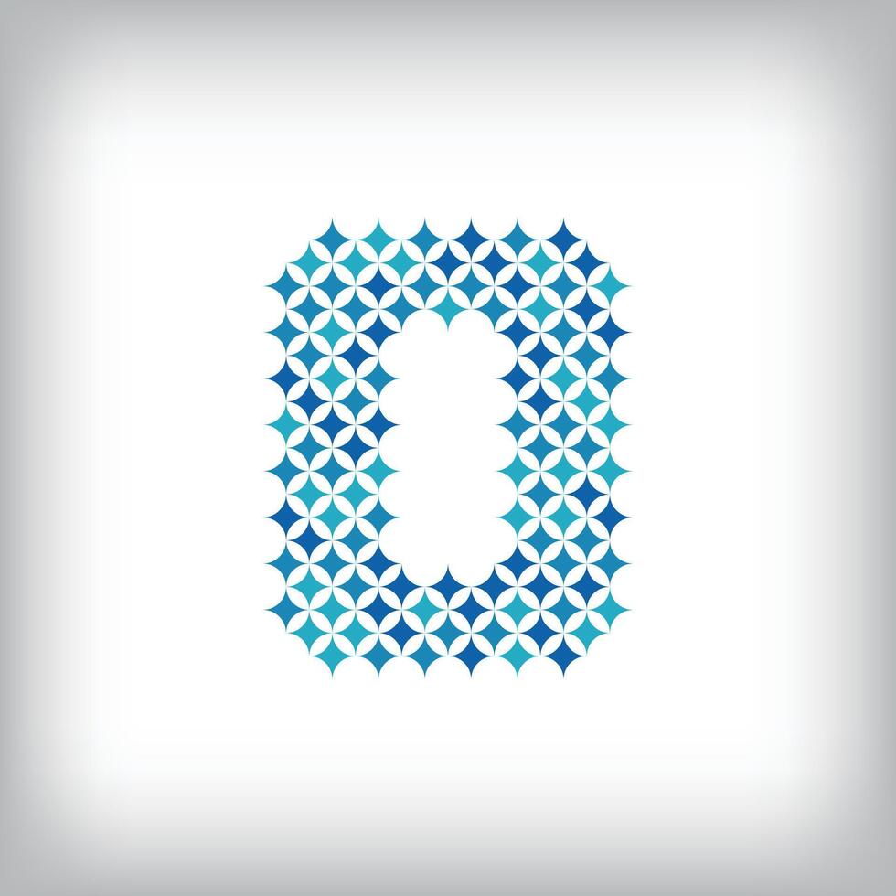 Modern star number 0 logo. All numbers are in line strip form. Alphabet number character and numbers linear abstract design. logo, corporate identity, application, creative poster and more. vector