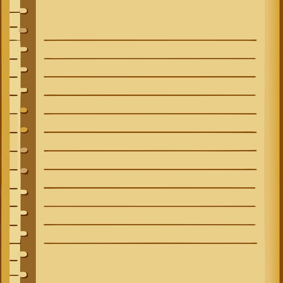 Old notebook sheet image vector