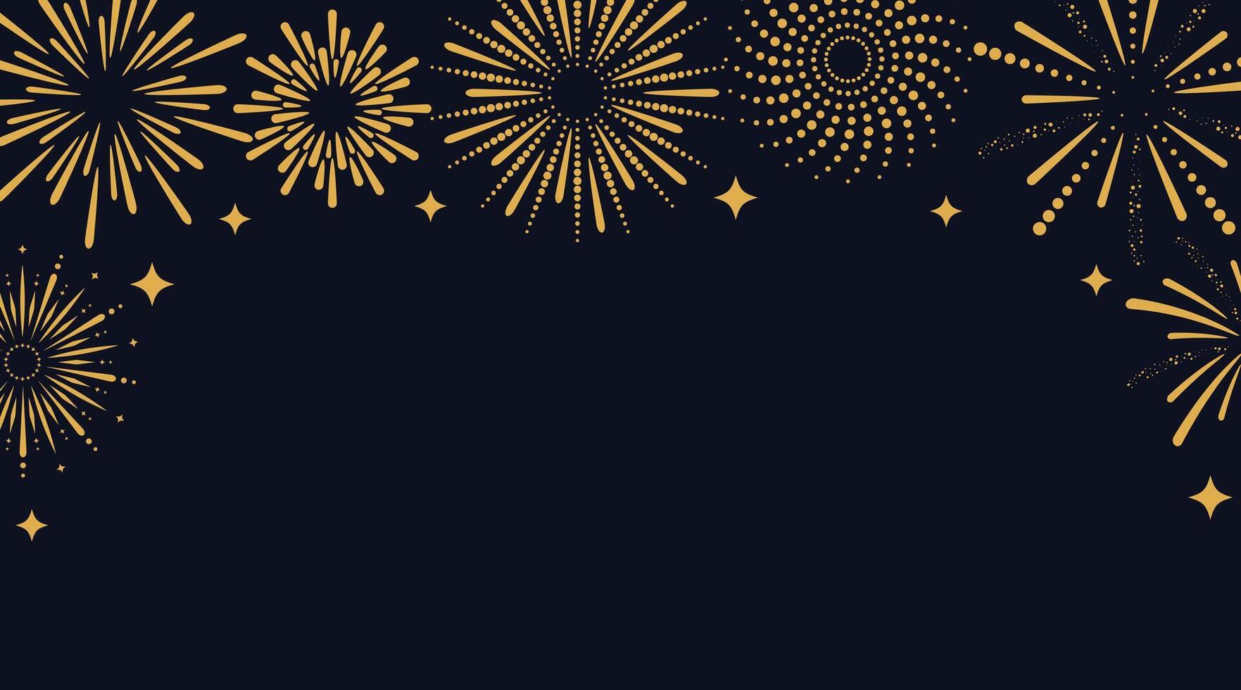 Background with fireworks. Celebration, winner, party, New Year, anniversary poster and banner design. illustration vector