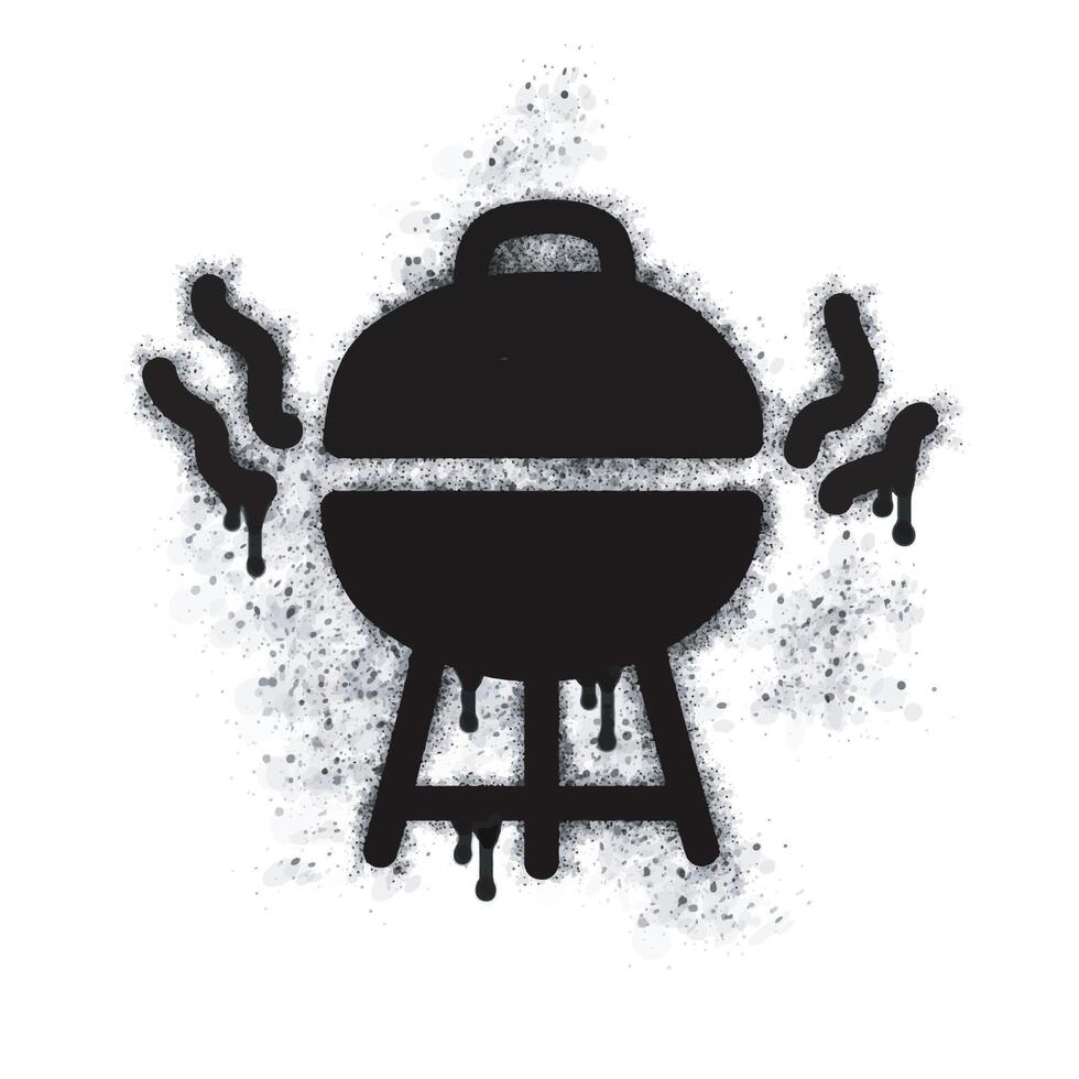 Grill spray icon isolated on white background. vector