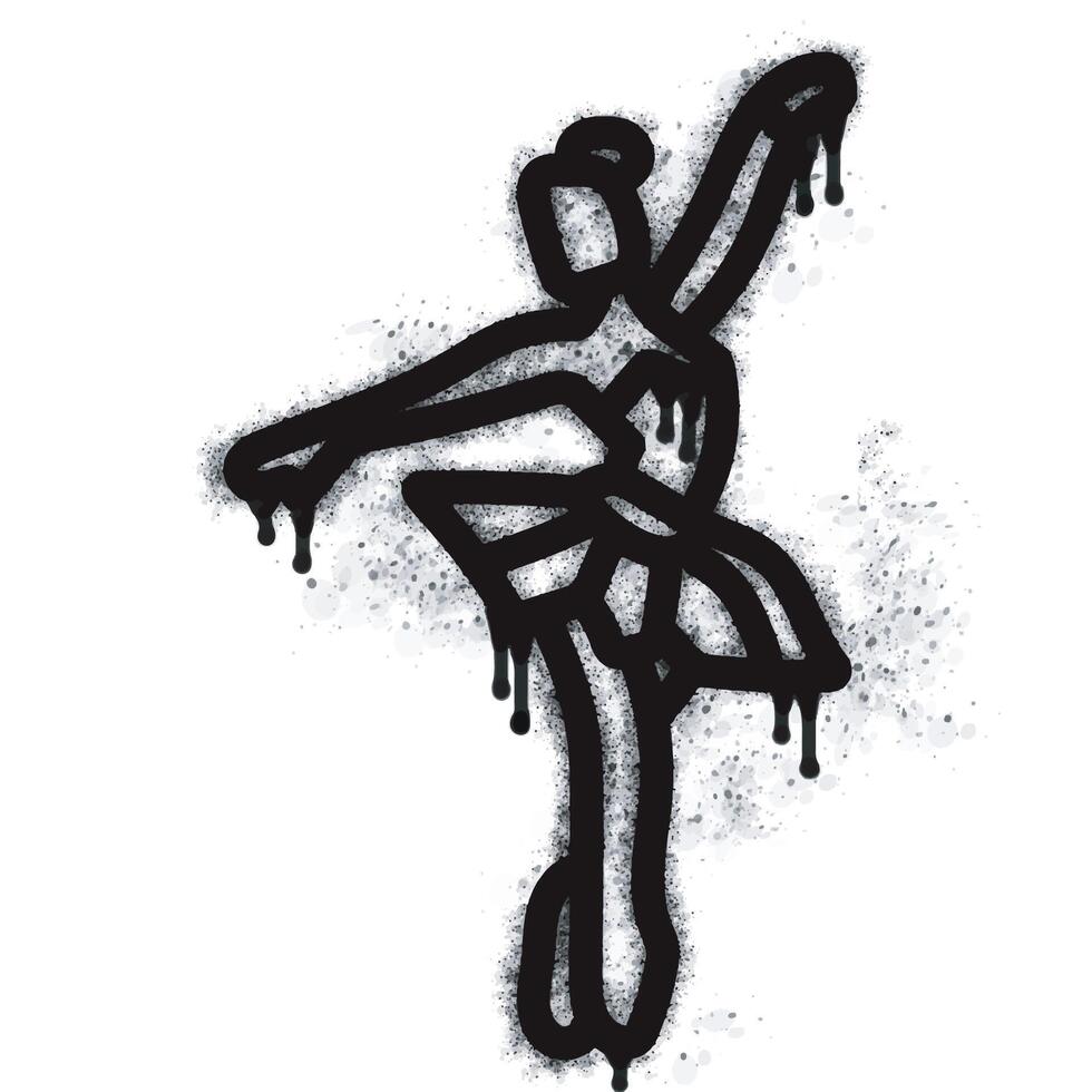 Ballet spray icon isolated on white background. vector