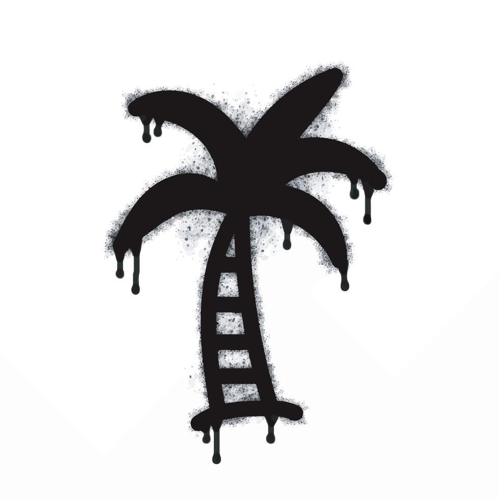 Coconut tree spray icon isolated on white background vector