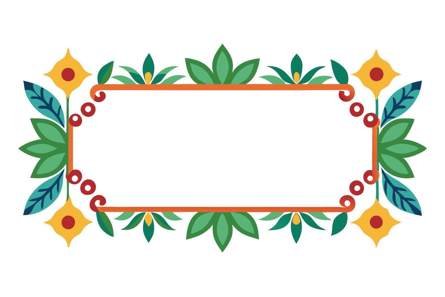 Hand made colorful paint borders and frame design vector