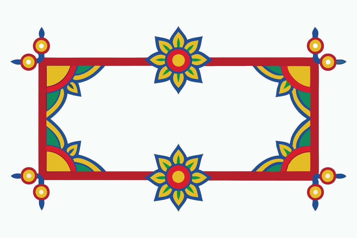 Frame and border of ribbon design vector