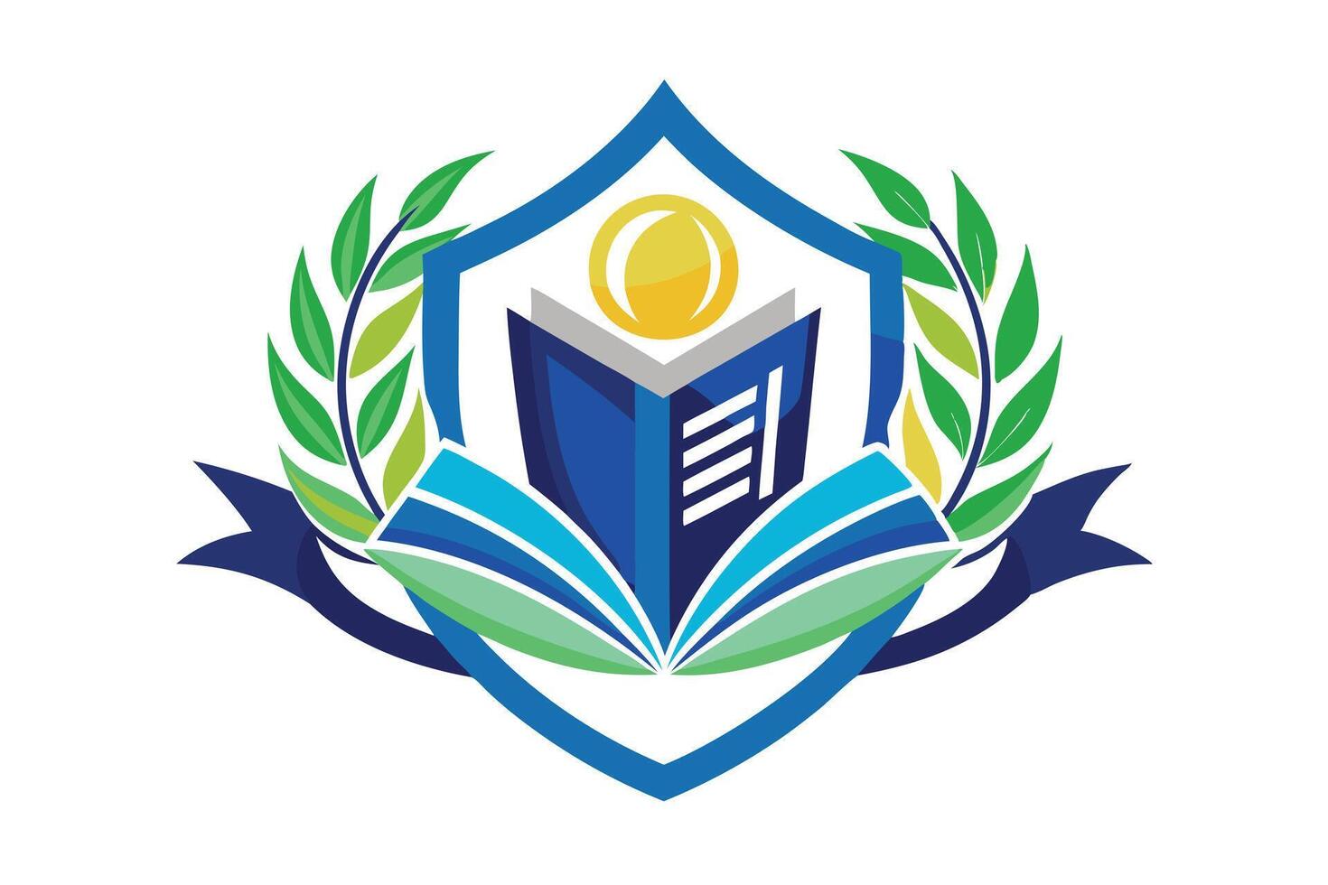 Student education logo design vector