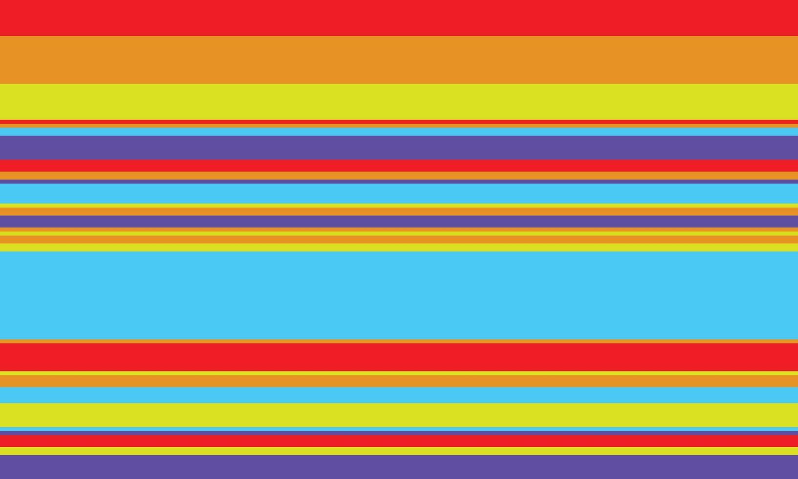 Geometric stripes pattern with horizontal lines in varied colours, creating an abstract background. Ideal for textile design, wallpaper, or graphic prints. vector