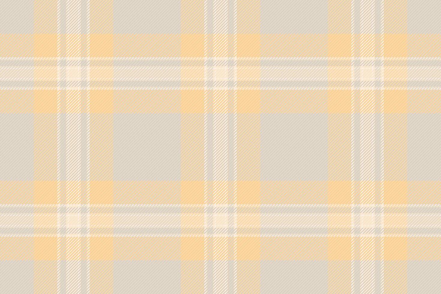 Square plaid texture, layer pattern check tartan. Naked fabric textile background seamless in light and navajo white colors. vector